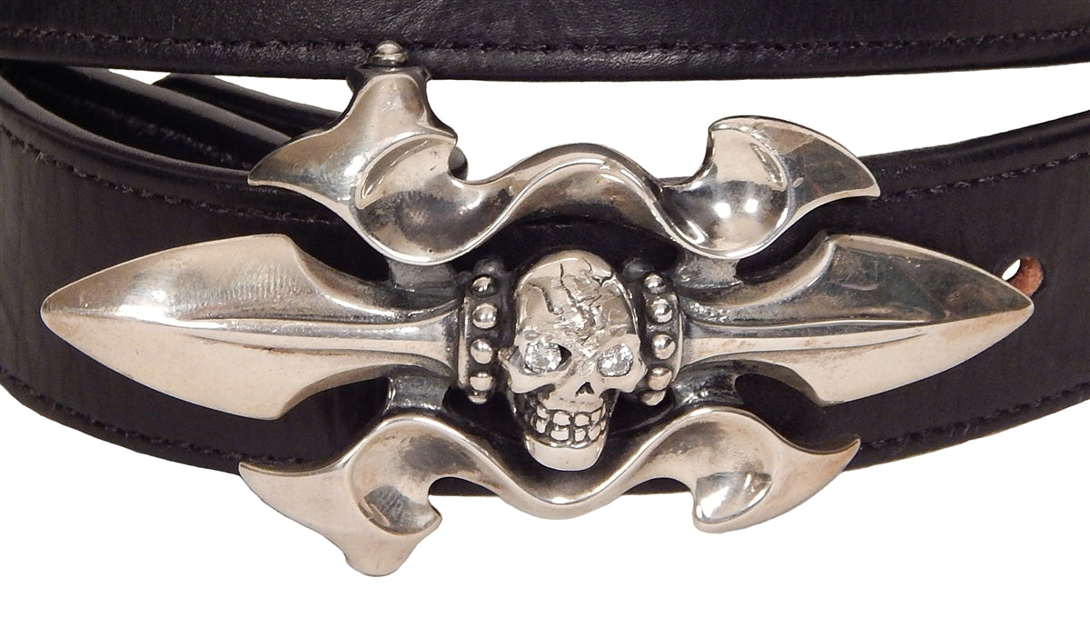 Double Cross Leather Belt