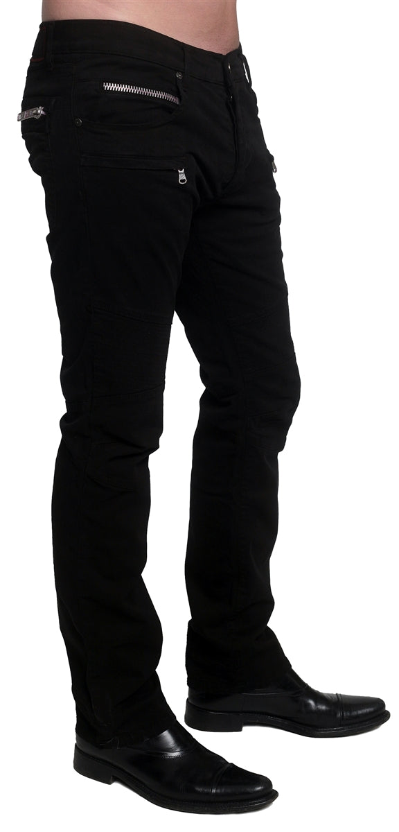 Men's ROCKSTAR Sushi - JAX Biker Pants in Black Twill – J. Ransom LA