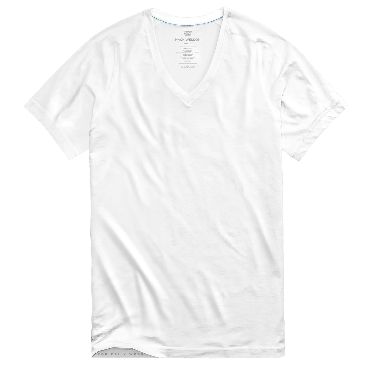Mack Weldon - 18-Hour Jersey V-Neck Undershirt in Bright White