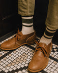 american trench - THE MONO STRIPE sock in Olive Heather