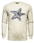 HOMMaRD - "STARFISH" Cashmere and Silk Sweater in Off White