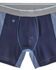 Mack Weldon - Limited Edition "AIRKNITxHD" Boxer Brief in True Navy/Moonlighting Heather