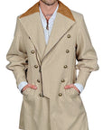 OBELISK - "NAPOLEON"  Melton Coat in Beige