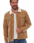 PX - "KOLTON" Corduroy Aviator Jacket in Khaki