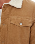 PX - "KOLTON" Corduroy Aviator Jacket in Khaki