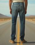 ROAD TO NOWHERE - "BOWIE" Japanese Denim Straight Leg in Berlin Blue