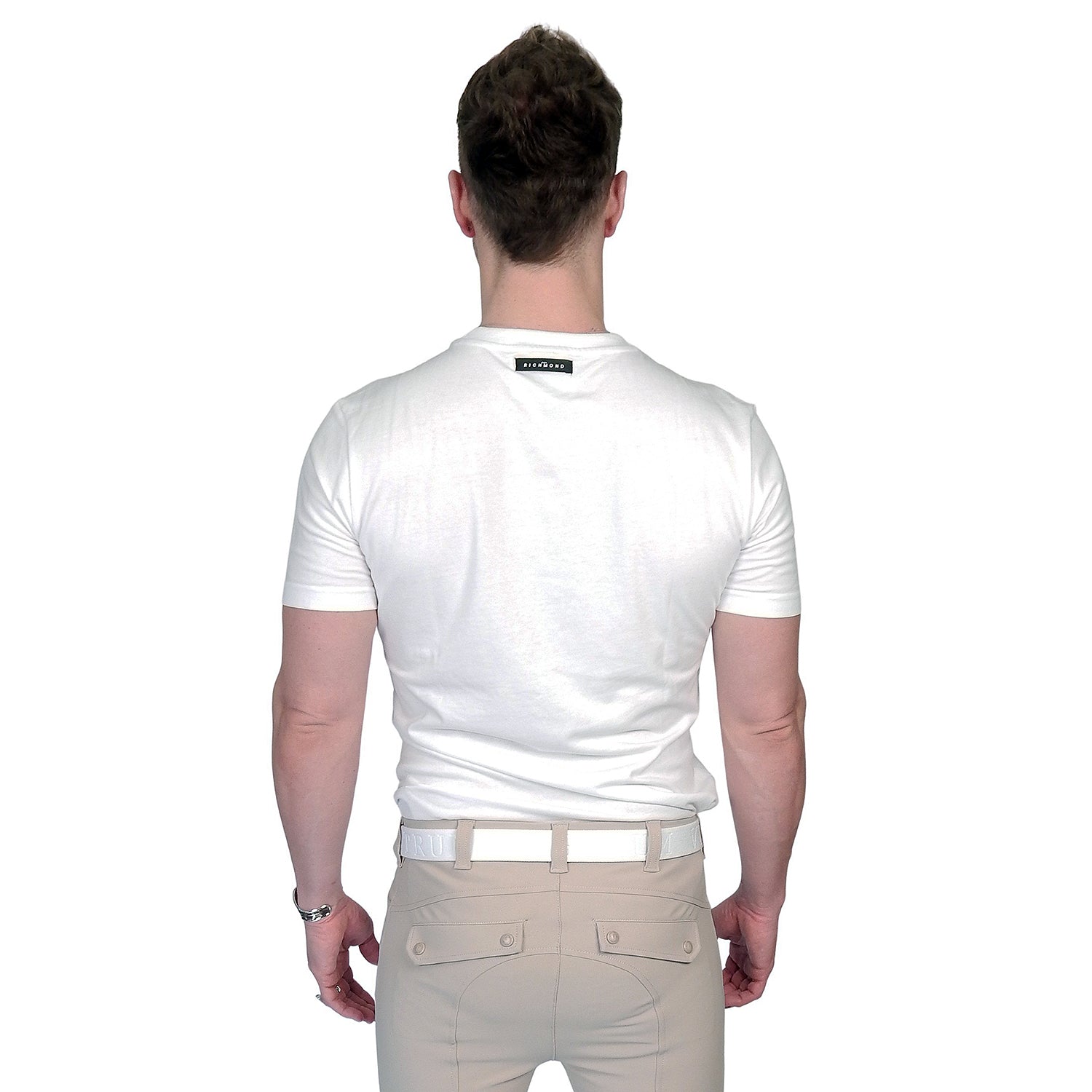 John Richmond Junior logo-print long-sleeve T-shirt - White