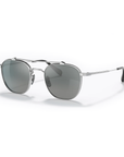 Oliver Peoples - "MANDEVILLE" Sunglasses in Titanium Brushed Silver