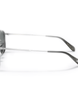 Oliver Peoples - "MANDEVILLE" Sunglasses in Titanium Brushed Silver